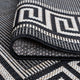 Giovanna Transitional Greek Key Black/Cream Round Indoor/Outdoor Area Rug, 5'