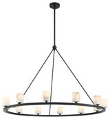 Aragon LED Chandelier, Matte Black