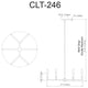 Colette Contemporary 6 Light Polished Chrome Metal Chandelier