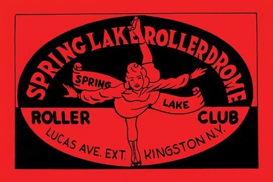Spring Lake Rollerdome Roller Club- Framed Paper Poster 20" x 30"