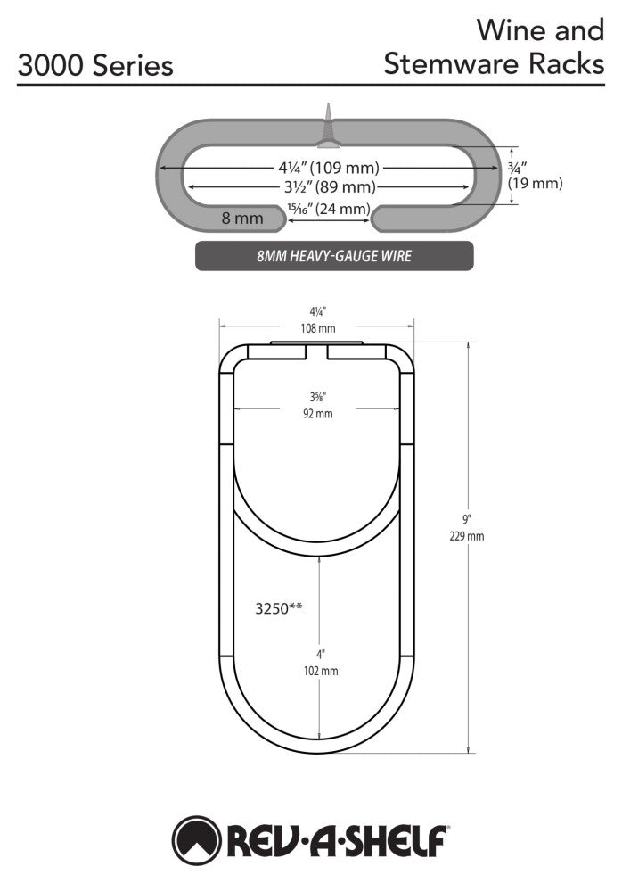 Under Cabinet Bottle holder, Chrome