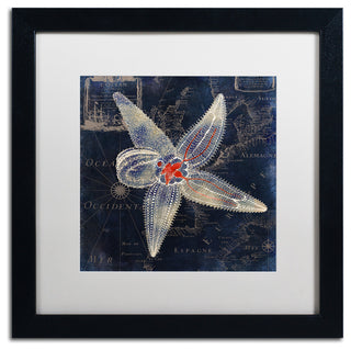 Color Bakery 'Maritime Blues IV', Black Frame, White Mat, 16x16