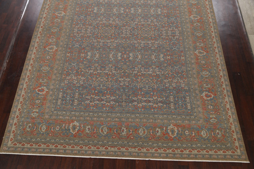 Silver Washed Geometric Ziegler Turkish Oriental 10x13 Area Rug Wool Carpet