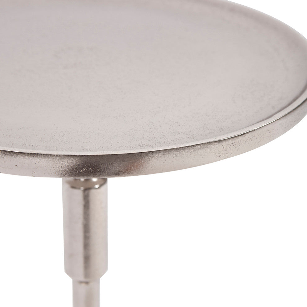 Candlestick Nickel Martini Table