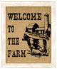 Welcome to the Farm Burlap Wall Art