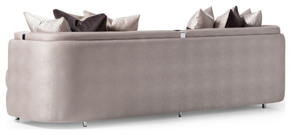 Carmela Mansion Sofa Zinc/Silver