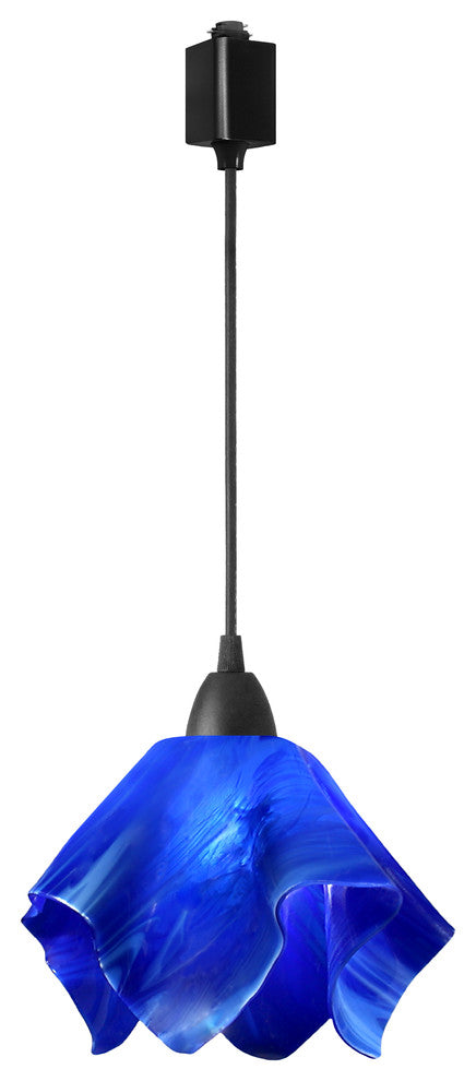 Jezebel Radiance Flame Track Light, Small, Cobalt Blue