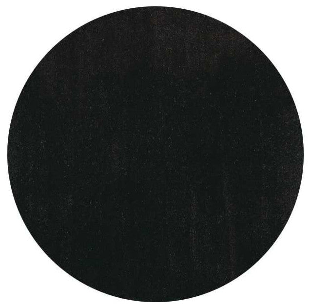 6' Round  Polyester Espresso Area Rug