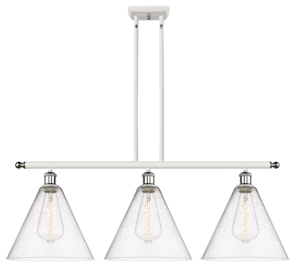 Innovations 516-3I-WPC-GBC-124-LED 3 Light Island Light, White, Polished Chrome