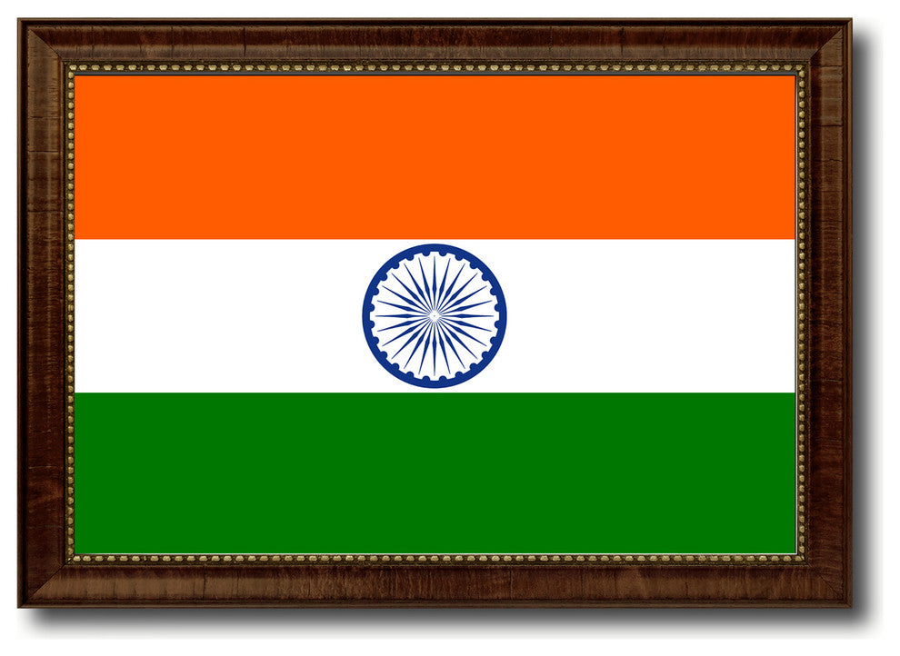 India Country Flag Canvas Print, 15"x21"