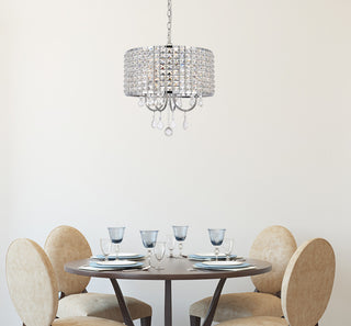 Elizabeth 17" Pendant, Chrome