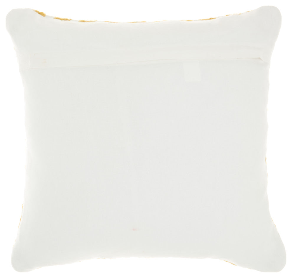 Mina Victory VJ006 Throw Pillow, Yellow, 18" x 18"