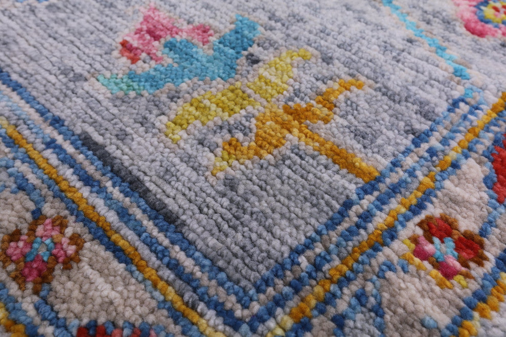 8' 0" X 9' 9" Turkish Oushak Hand-Knotted Wool Rug - Q14828