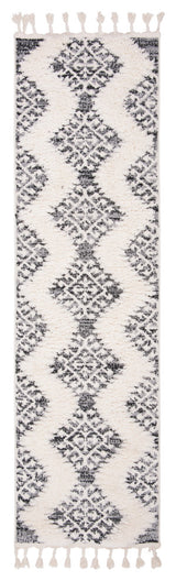 Safavieh Moroccan Tassel Shag MTS652F Rug, Ivory/Grey, 2'3" X 8'