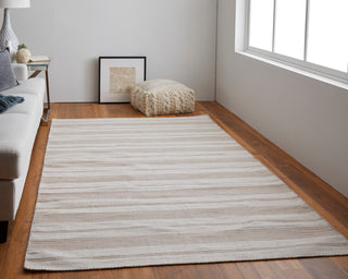 Weave & Wander Granberg Eco-Friendly PET Rug, Mushroom, 10' X 14'