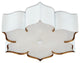 Grand Lotus Flush Mount, White