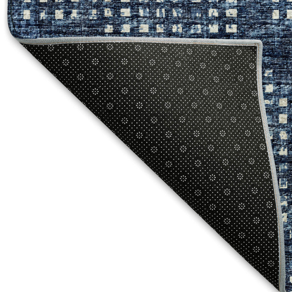 Premium Machine Washable Mayfield AMF33 Blue 9' x 12' Rug