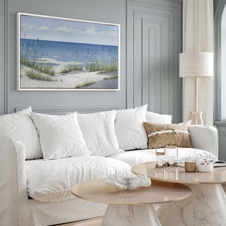 "Sandy Whispers" - A Serene Coastal Dance