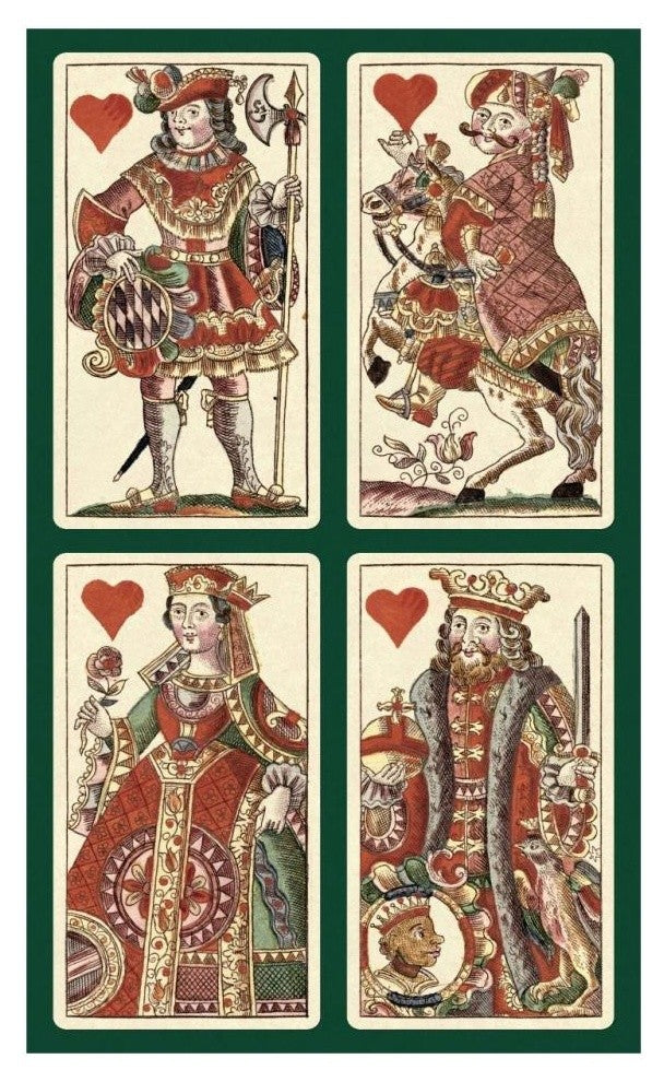 "Hearts (Bauern Hochzeit Deck)" Print by Andreas Benedictus GÃŒÂ¦bl, 20"x32"