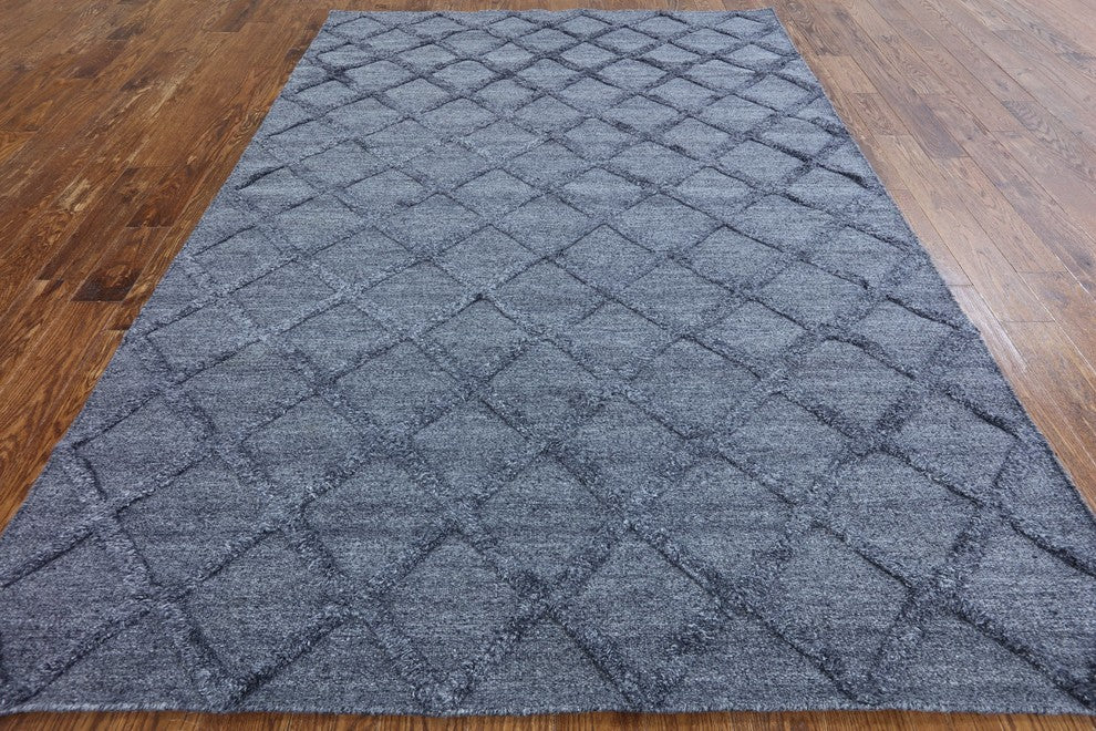 6'x9' Moroccan Wool and Silk Oriental Rug, W2267