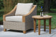 Ash Wicker And Teak Armchair With Sunbrella Fabrics