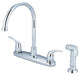 Accent Two Handle Kitchen Faucet, Polished Chrome