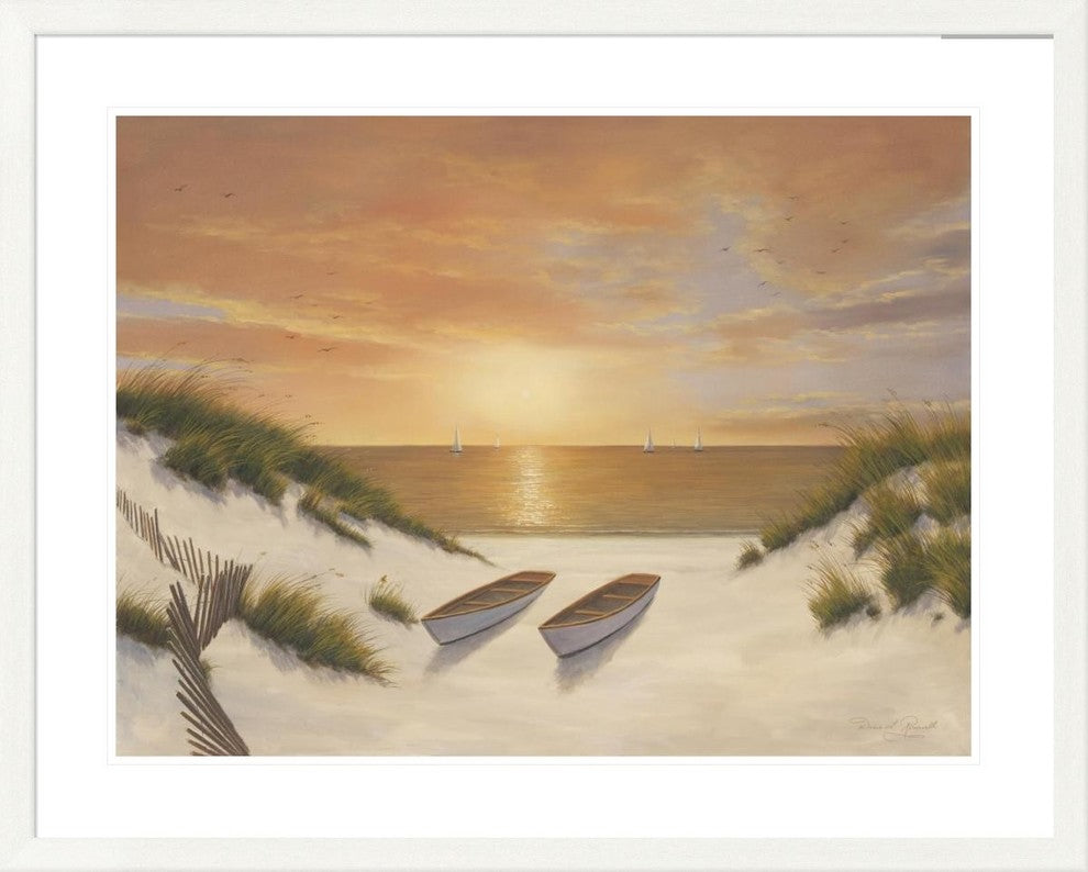 "Sunset Serenade" Framed Digital Print by Diane Romanello, 41x33"