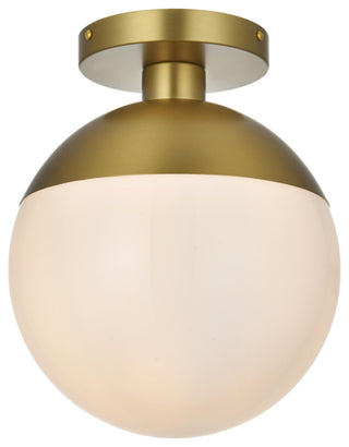Elegant Lighting LD6062 Eclipse 10"W Semi-flush Globe Ceiling - Satin Gold