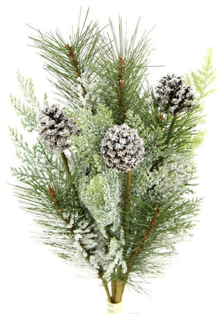 Winter Frost Pinecone Seasonal Mixed Spray