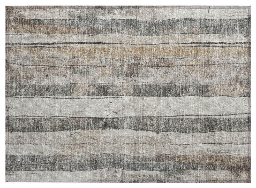 Machine Washable Indoor/Outdoor Chantille ACN1874 Putty 1'8" x 2'6" Rug