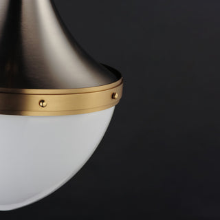 Maxim 10386WT Conrad 15"W Pendant - Satin Nickel / Satin Brass