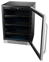 24" Built-In 140 Can Undercounter Stainless Steel Beverage Refrigerator