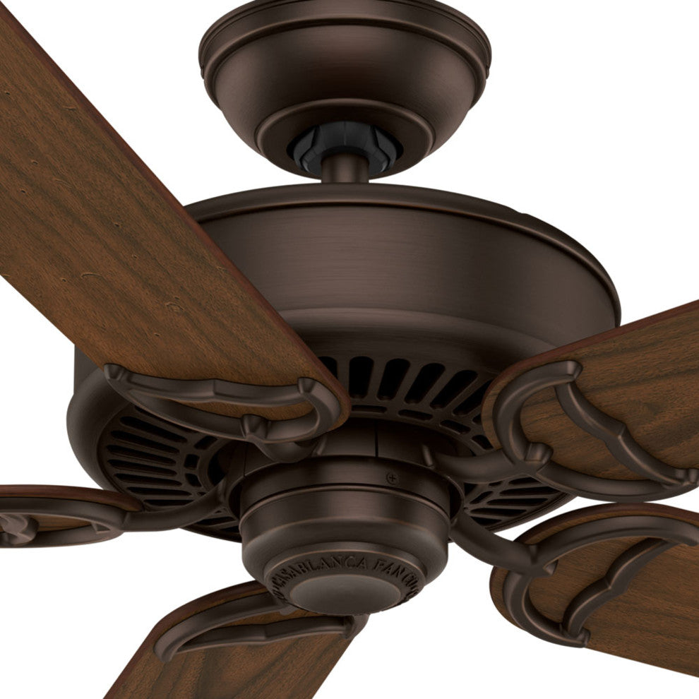 Casablanca 54" Panama DC Brushed Cocoa Ceiling Fan With Handheld Remote