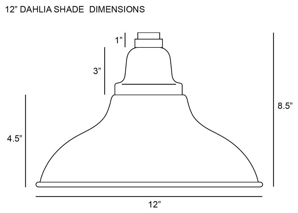 Dahlia LED Pendant Light, Cherry Red, 12"