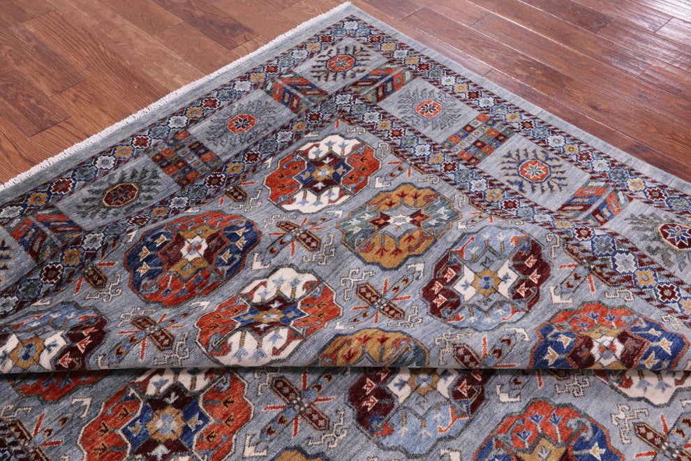 Super Turkmen Ersari Handmade Wool Rug 8' 1" X 9' 9" - Q15632
