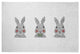 Bunny Triplets Easter Chenille Rug, Laurel Tree Green, 4'x6'