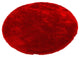 Naya Contemporary Area Rug, Red, 7'9" Round