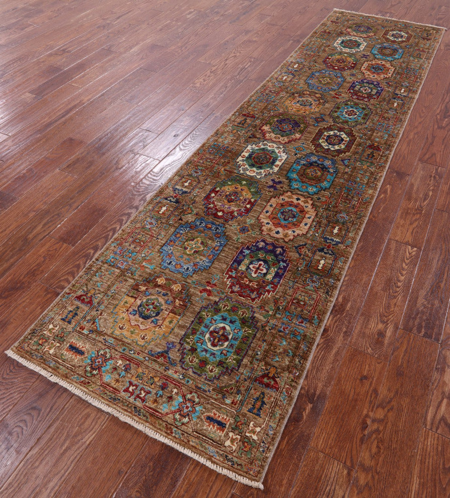 Runner Handmade Fine Turkmen Rug 2' 8" X 10' 1" - Q12167