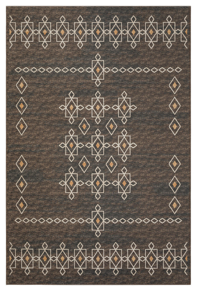 Indoor/Outdoor Sedona SN3 Fudge Machine Washable 3' x 5' Rug