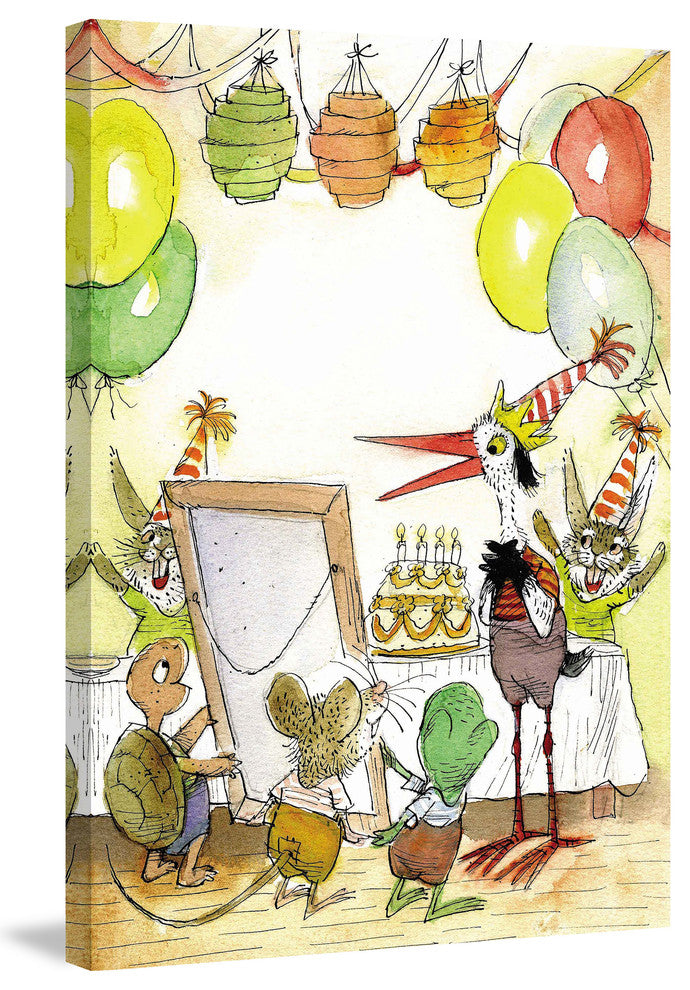 "Birthday Party" Painting Print on Canvas by Curtis