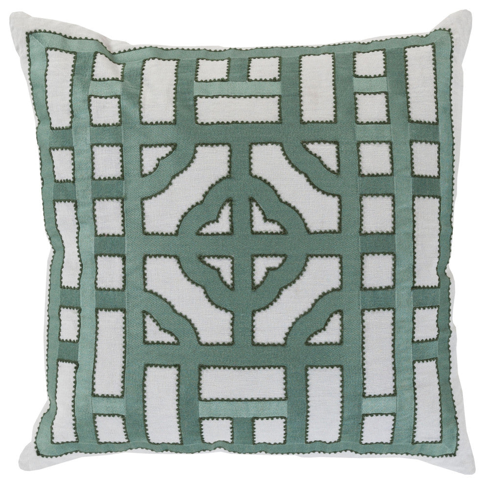 Surya Chinese Gate LD-052 18" x 18" Pillow Cover