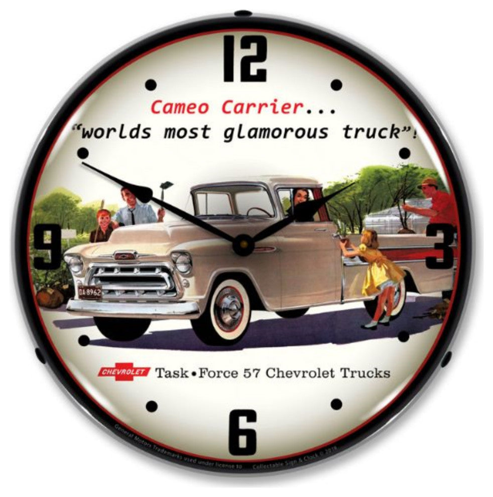 GM1801825 1957 Chevrolet Cameo Truck Clock