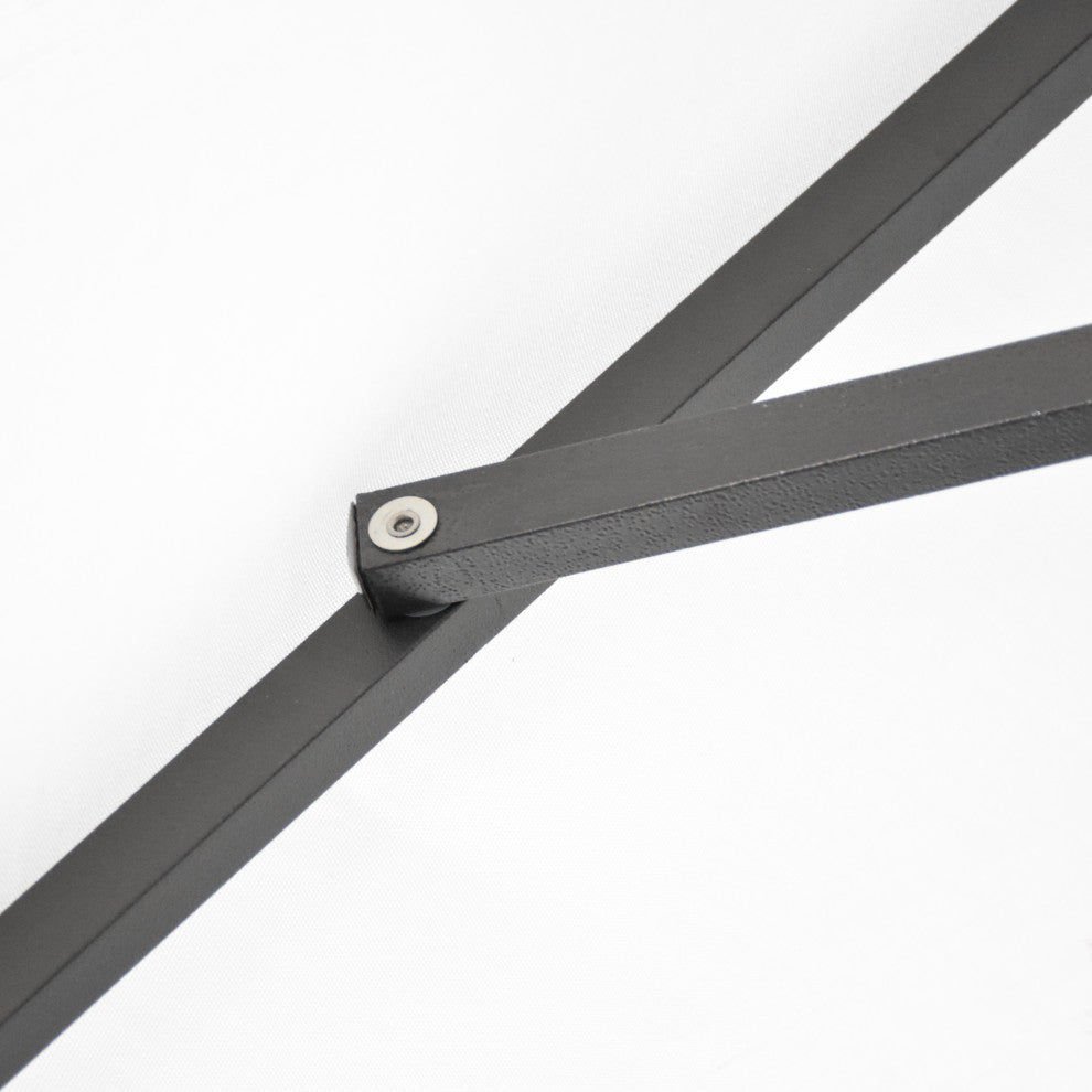 11' Aluminum Umbrella Collar Tilt Bronze, Natural