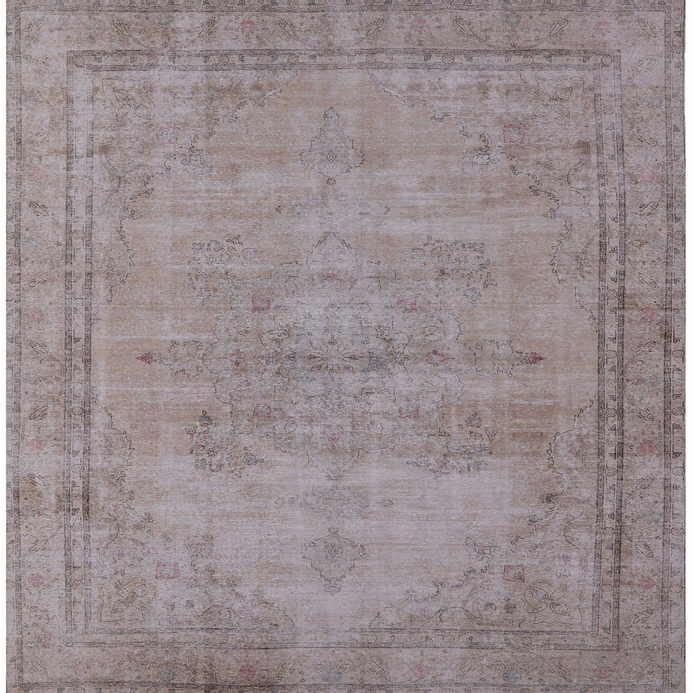 Ahgly Company Indoor Square Mid-Century Modern Area Rugs, 7' Square