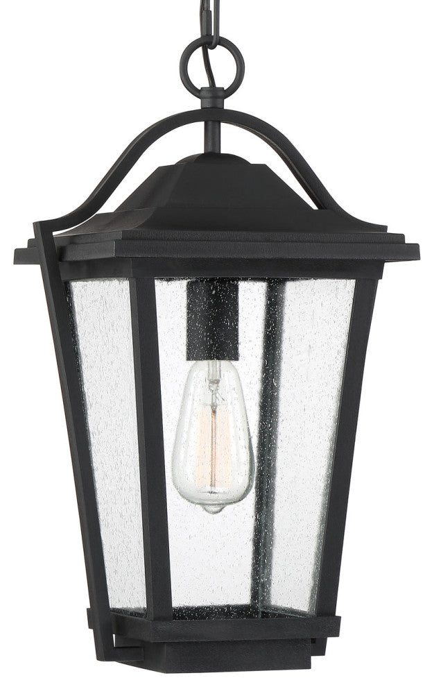 Quoizel DRS1911 Darius 1 Light 11"W Outdoor Pendant - Earth Black