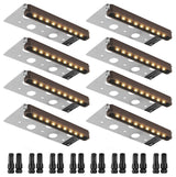 VEVOR 8-Pack 6.8" LED Hardscape Lighting Retaining Wall Step Paver Lights 3W