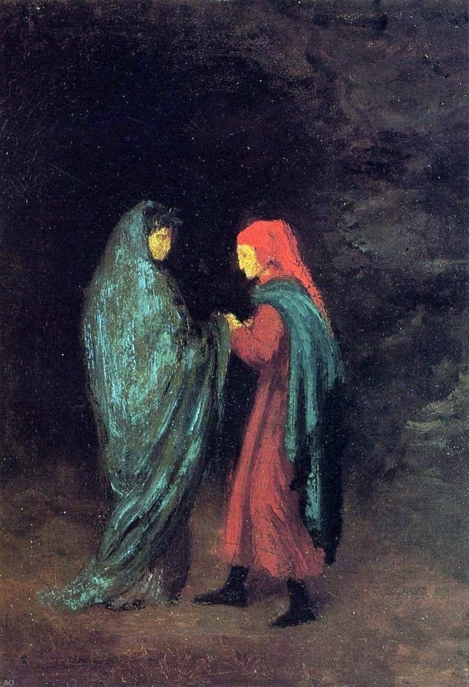Edgar Degas Dante and Virgil at the Entrance to Hell Gallery Wrapped Canvas