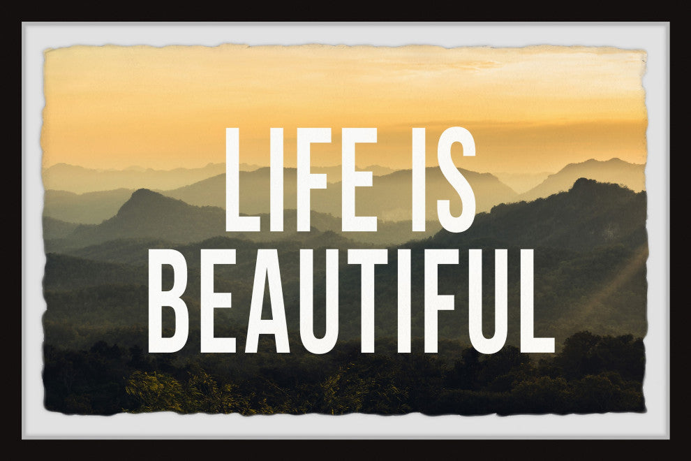 "Life Is Beautiful II" Framed Painting Print, 36x24