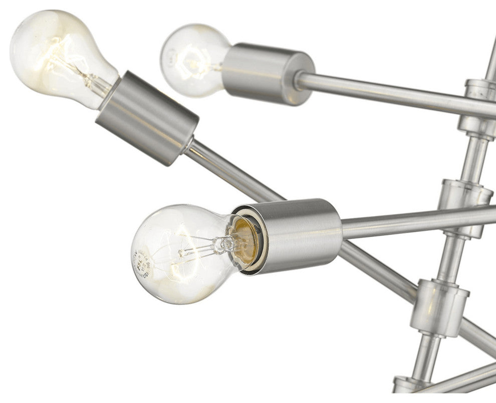 Calix 8-Light Satin Nickel Pendant