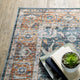 Celestia Machine Washable Vintage Indoor Area Rug, Teal, 3'6"x5'6"